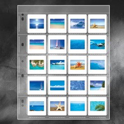 20 Pocket 35-mm SLIDE PAGE for 3-Ri